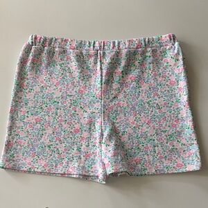 NWOT Beaufort Bonnet Floral Knit Pull-On Shorts Pink & Green Ditsy Floral 10